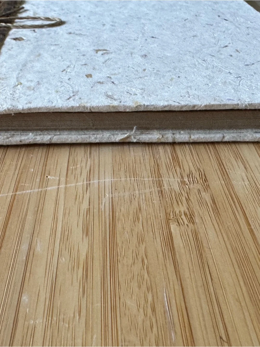 Planner with handmade paper